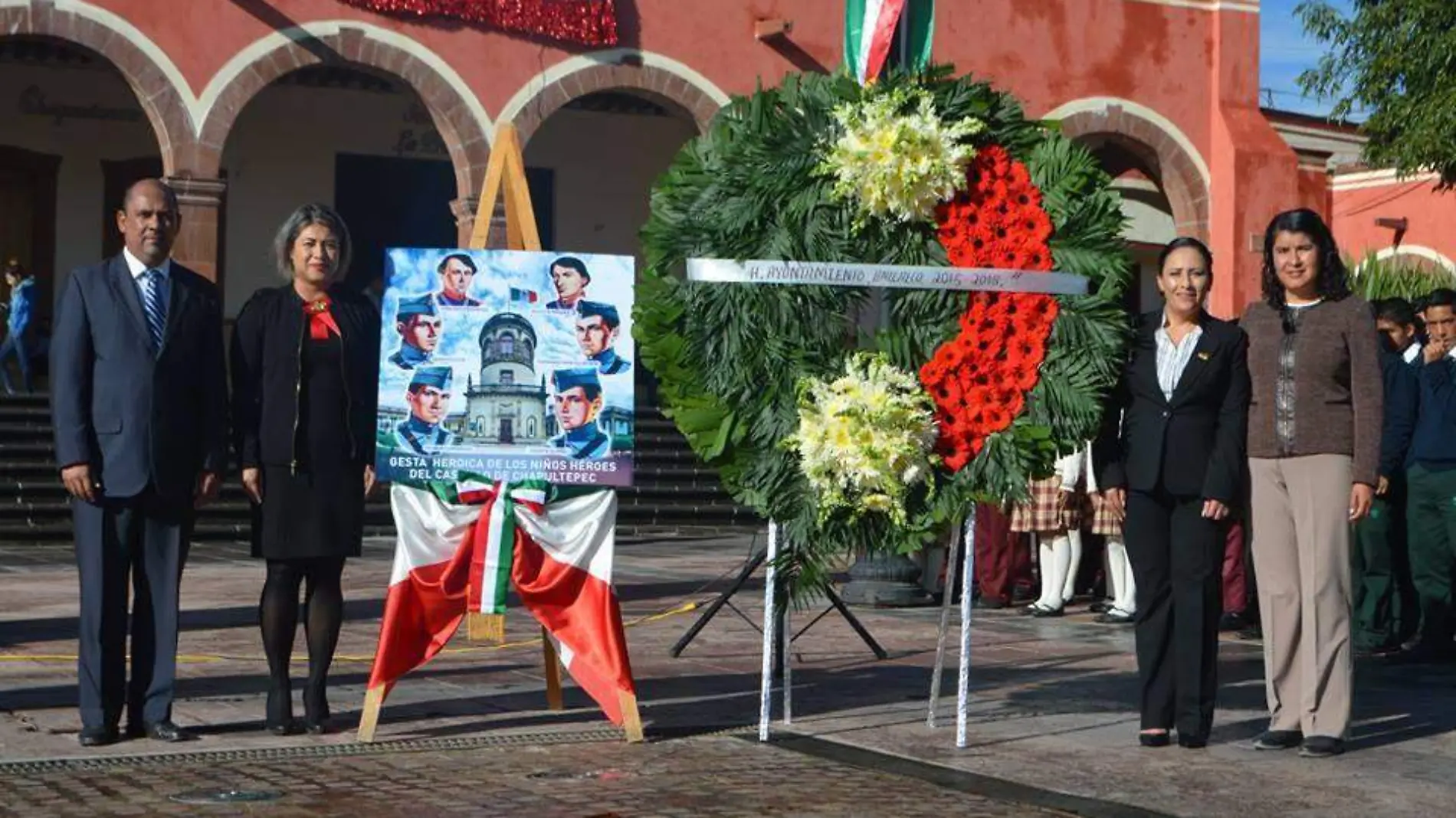 Se montó la guardia de honor por la Gesta Heroica de los Niños Héroes.